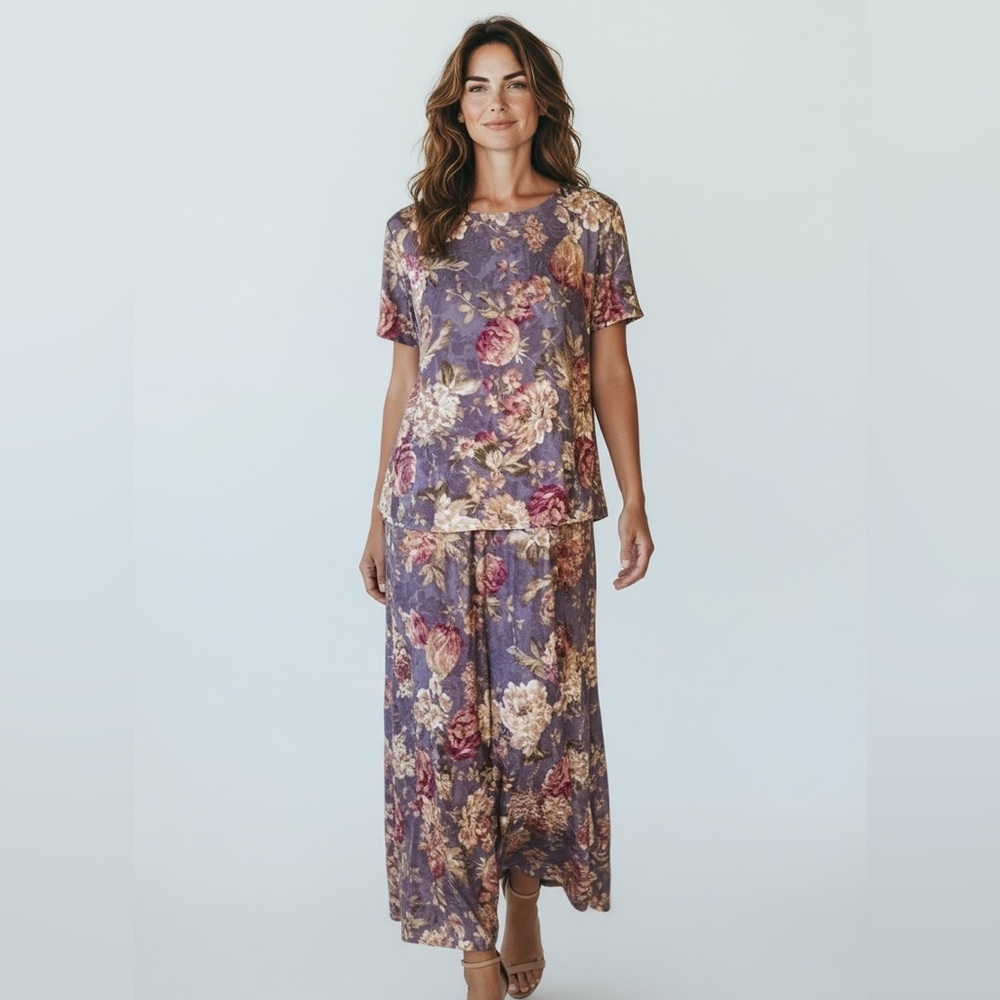 Helene Blake ladies maxi dress size 18 wrinkle free 100% polyester fully lined
